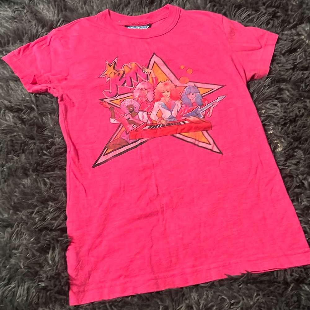 Vintage Junk Food 80s 90s Jem Graphic T-Shirt Pink - size small